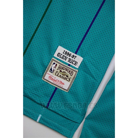 Camiseta Charlotte Hornets Glen Rice #44 Retro Verde